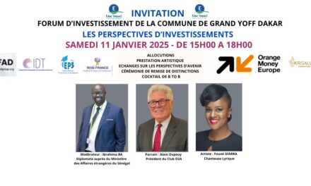 FORUM D’INVESTISSEMENT DE LA COMMUNE DE GRAND YOFF DAKAR LE 11 JANVIER 2025